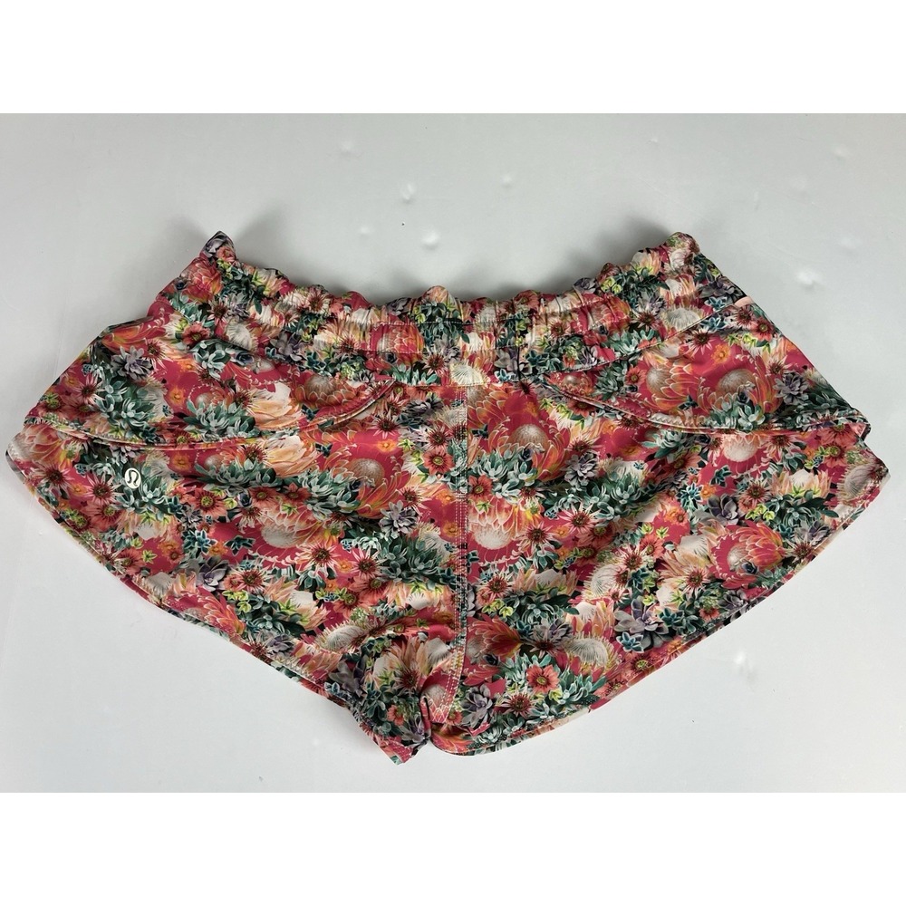 Lululemon Shanti Surf Short Flowabunga Mini Multi / Bleached Coral Sz 8